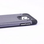 Wholesale Samsung Galaxy S6 Iron Armor Hybrid Case (Silver)